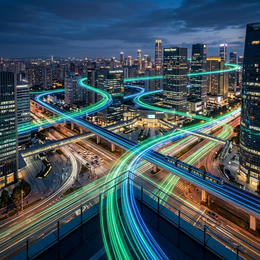 Photorealistic Smart City Connectivity
